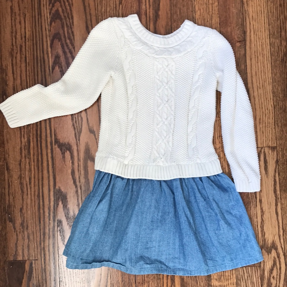 Gap Sweater Denim dress